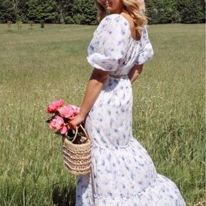 Gemma Puff Sleeve Dress LoveShackFancy L